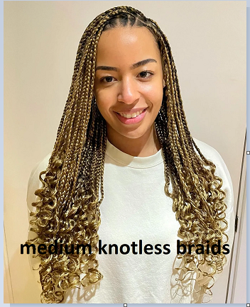 Medium Knotless Braids