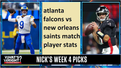 atlanta falcons vs new orleans saints match player stats