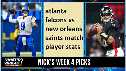 atlanta falcons vs new orleans saints match player stats