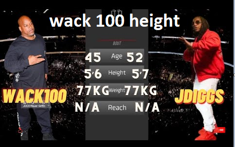wack 100 height