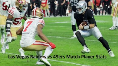 Las Vegas Raiders vs 49ers Match Player Stats