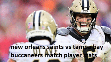 New Orleans Saints vs Tampa Bay Buccaneers Match Player Stats