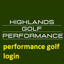 performance golf login