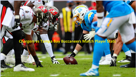 chargers vs tampa bay buccaneers match player stats